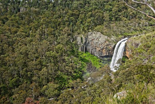 the beautiful and majestic ebor river waterfall