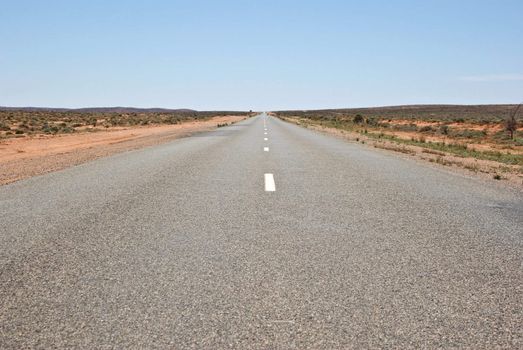 barrier highway through the outback and desert