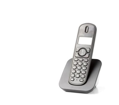 dect cordless phone isolated on withe background