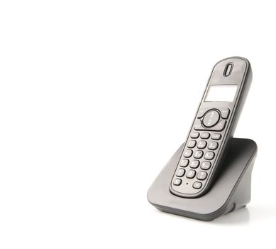 dect cordless phone isolated on withe background