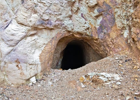 great image of an old mine or cave