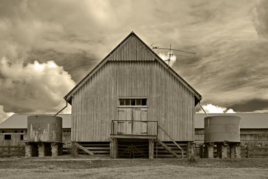 great image of an old barn on the farm