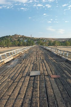 the old wooden road bridge to gundagai