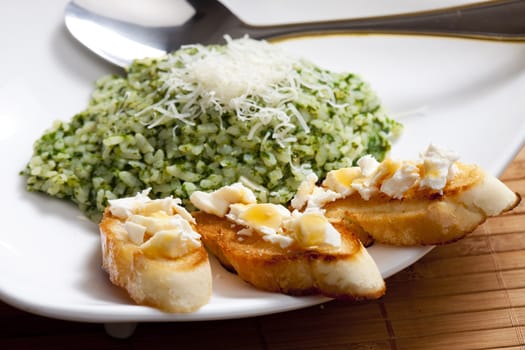 spinach rissoto