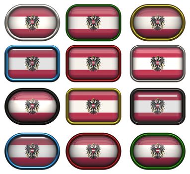 twelve buttons of the Flag of Austria