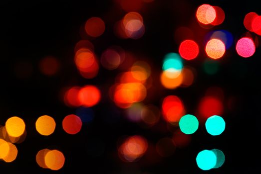 Beautiful abstract spot light decoration in red.