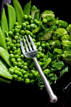 green vegetables still-life