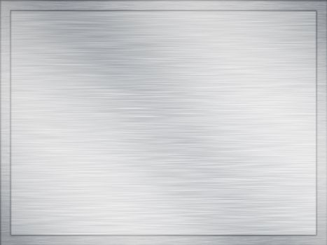 large image of a brushed metal plaque