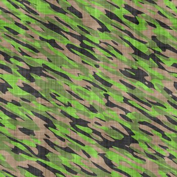 large seamless image of cloth printed with military camouflage pattern