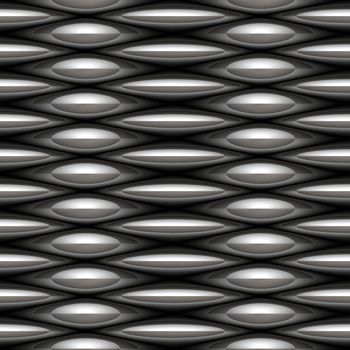 a large image of silver or chrome chain link mesh 