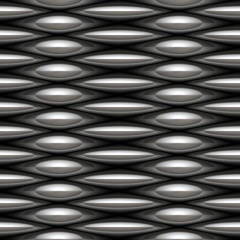 a large image of silver or chrome chain link mesh 