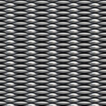 a large image of silver or chrome chain link mesh 