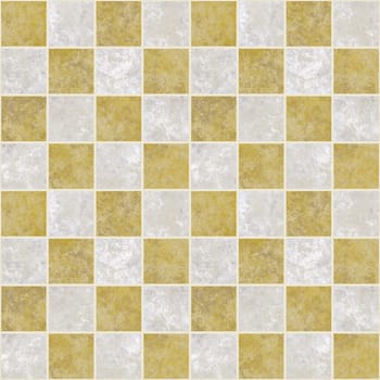 a large image of a checkered light marble floor