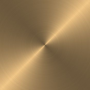 a very large sheet of circular brushed gold, copper, or bronze