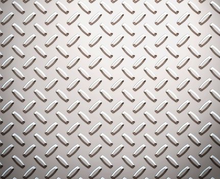 a large seamless sheet of alluminium or nickel diamond or tread plate
