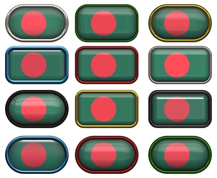 twelve buttons of the  Flag of Bangladesh