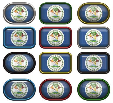 twelve buttons of the  Flag of Belize