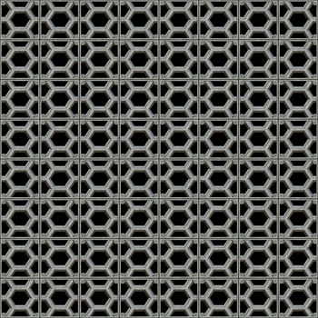 a large image of a metal gridwork barrier