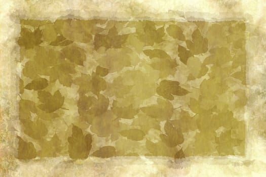 large background of old worn parchment with leafy pattern