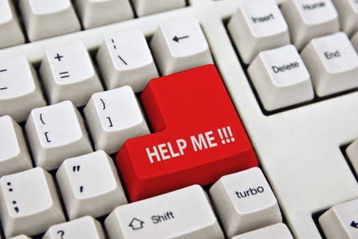 help me on big red key of keyboard