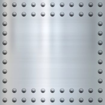 great image of steel or alloy metal with rivets