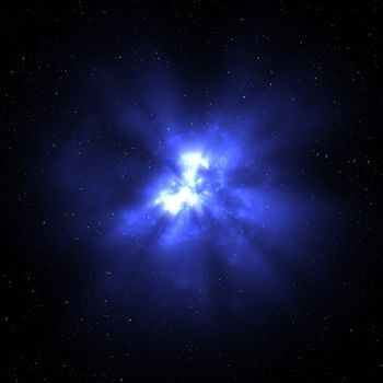 great image of an explosion in space