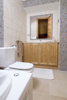 image of the inside of a bathroom with wc and toilette