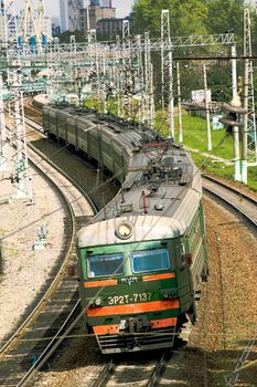 Russian domestic passenger train, travel on Moscow