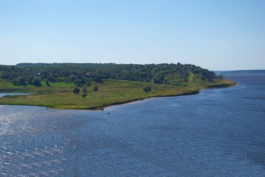 photo of the beautiful landscape with river