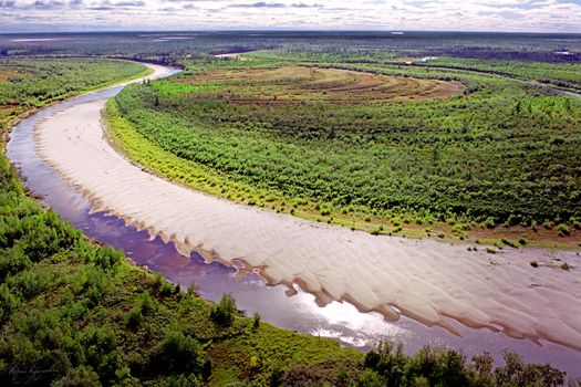 Astonishing configuration of Siberian nature