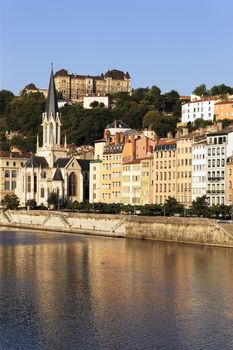 part of the city of Lyon with the Church of St. George