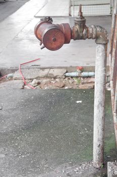 a picture of a water supply for fire case in the city