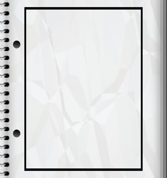 a large image of a spiral bound drawing or sketch pad