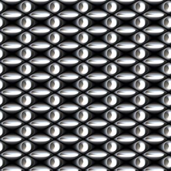 a large image of silver or chrome chain link mesh 