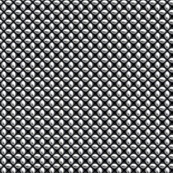 a large image of silver or chrome chain link mesh 