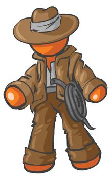 A design Mascot Adventurer.