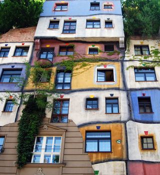 Hundertwasserhaus in vienna, Austria