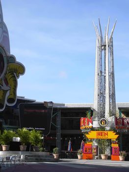 Modern urban views and architecture in the famous International Drive in Florida, USA