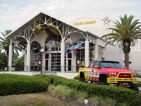 Modern urban views and architecture in the famous International Drive in Florida, USA