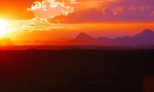 Sunset  by Tucson in Arizona