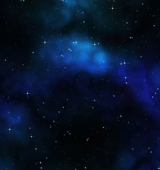 great artistic space background with flared stars