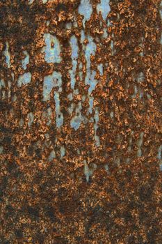 Rusty surface of an old column. For use as background