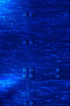 Background. Metal texture in blue color