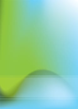 Abstract background with blue and green blurred effect