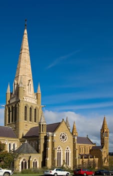 tall cathedral church at bendigo victoria