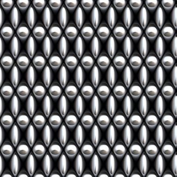 a large image of silver or chrome chain link mesh 