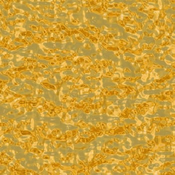 a large rendered illustration of liquid molten gold metal
