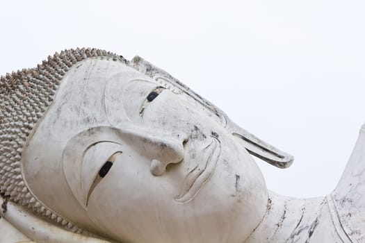 Reclining of buddha in temple Angthong, Thailand