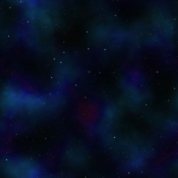 deep space stars and nebula clouds