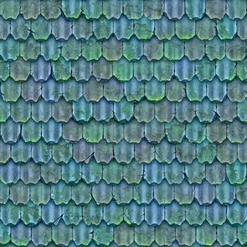 a large background of roof tiles in a row